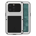 Ốp lưng điện thoại LOVE MEI kim loại chống sốc, chống nước và chống bụi, dành cho iPhone 17 Pro Max, iPhone 17 Pro, iPhone 17, iPhone 16 Pro Max, iPhone 16 Pro, iPhone 16, iPhone 15 Pro Max, iPhone 15 Pro