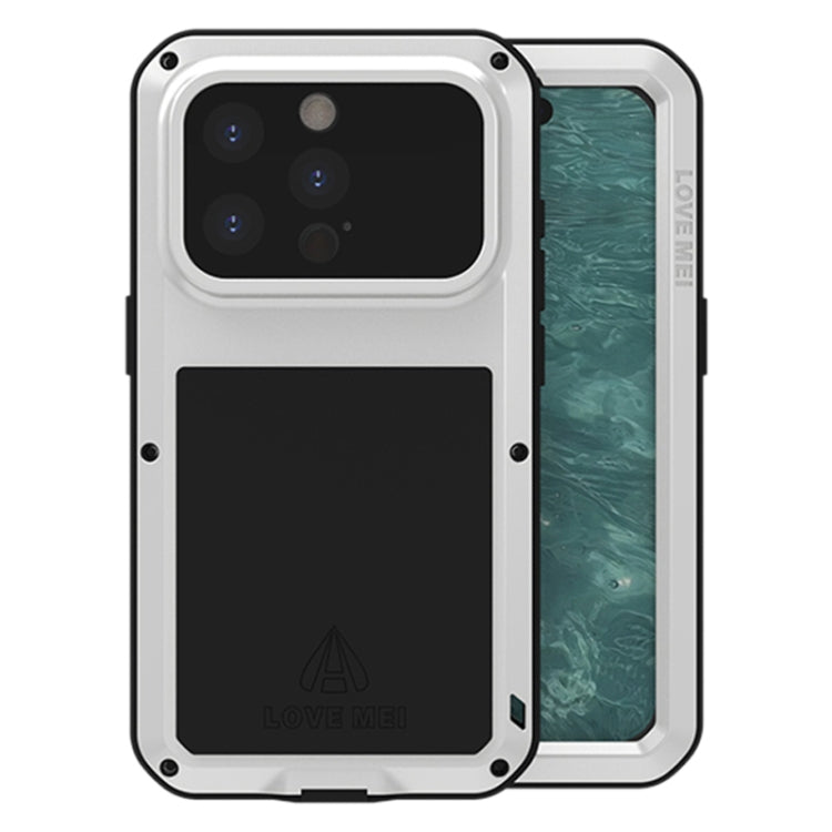 Ốp lưng điện thoại LOVE MEI kim loại chống sốc, chống nước và chống bụi, dành cho iPhone 17 Pro Max, iPhone 17 Pro, iPhone 17, iPhone 16 Pro Max, iPhone 16 Pro, iPhone 16, iPhone 15 Pro Max, iPhone 15 Pro