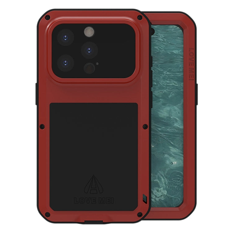 Ốp lưng điện thoại LOVE MEI kim loại chống sốc, chống nước và chống bụi, dành cho iPhone 17 Pro Max, iPhone 17 Pro, iPhone 17, iPhone 16 Pro Max, iPhone 16 Pro, iPhone 16, iPhone 15 Pro Max, iPhone 15 Pro