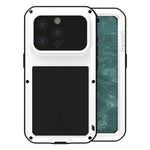 Ốp lưng điện thoại LOVE MEI kim loại chống sốc, chống nước và chống bụi, dành cho iPhone 17 Pro Max, iPhone 17 Pro, iPhone 17, iPhone 16 Pro Max, iPhone 16 Pro, iPhone 16, iPhone 15 Pro Max, iPhone 15 Pro