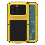 Ốp lưng điện thoại LOVE MEI kim loại chống sốc, chống nước và chống bụi, dành cho iPhone 17 Pro Max, iPhone 17 Pro, iPhone 17, iPhone 16 Pro Max, iPhone 16 Pro, iPhone 16, iPhone 15 Pro Max, iPhone 15 Pro