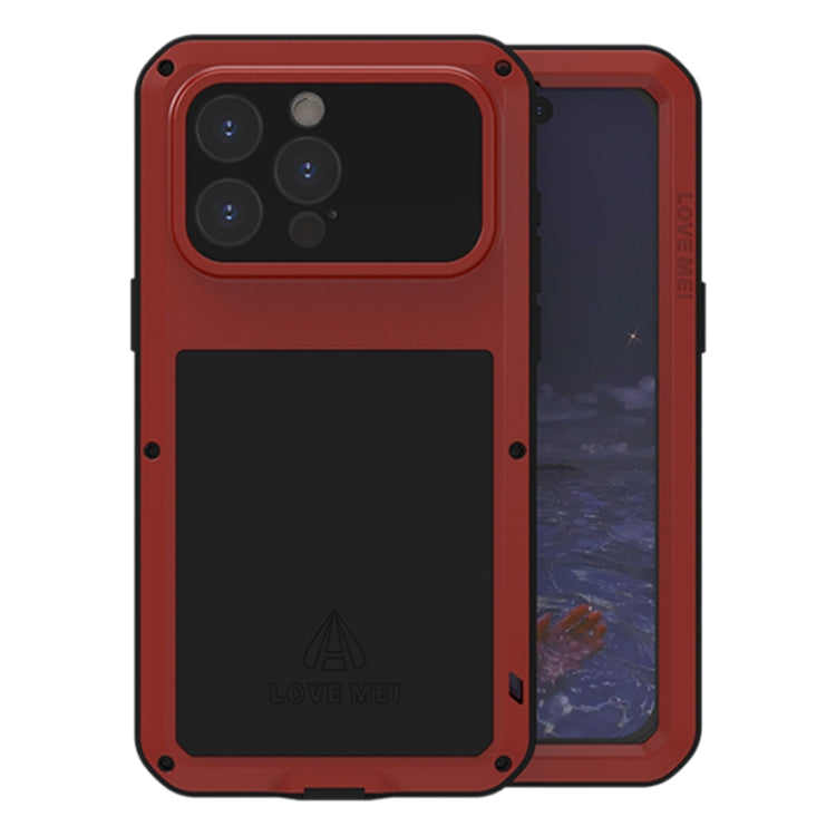 Ốp lưng điện thoại LOVE MEI kim loại chống sốc, chống nước và chống bụi, dành cho iPhone 17 Pro Max, iPhone 17 Pro, iPhone 17, iPhone 16 Pro Max, iPhone 16 Pro, iPhone 16, iPhone 15 Pro Max, iPhone 15 Pro