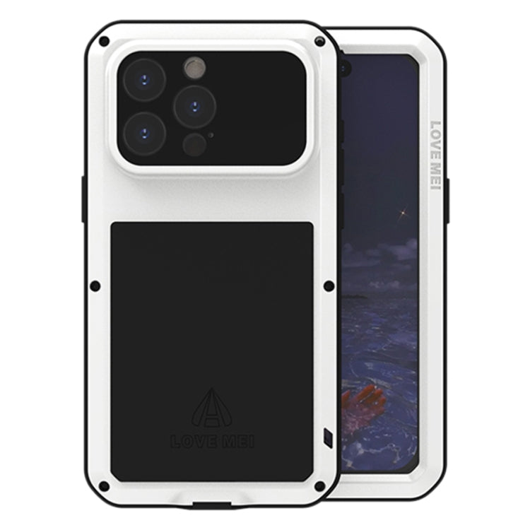 Ốp lưng điện thoại LOVE MEI kim loại chống sốc, chống nước và chống bụi, dành cho iPhone 17 Pro Max, iPhone 17 Pro, iPhone 17, iPhone 16 Pro Max, iPhone 16 Pro, iPhone 16, iPhone 15 Pro Max, iPhone 15 Pro