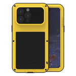 Ốp lưng điện thoại LOVE MEI kim loại chống sốc, chống nước và chống bụi, dành cho iPhone 17 Pro Max, iPhone 17 Pro, iPhone 17, iPhone 16 Pro Max, iPhone 16 Pro, iPhone 16, iPhone 15 Pro Max, iPhone 15 Pro