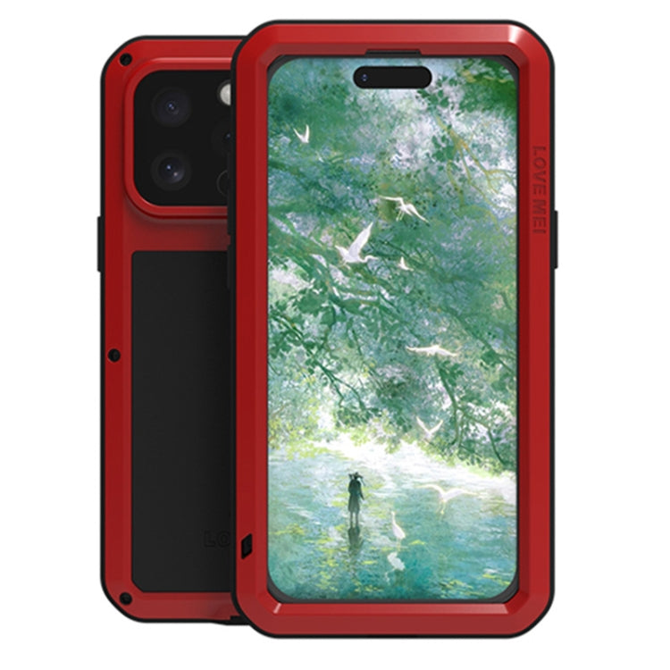 Ốp lưng điện thoại LOVE MEI kim loại chống sốc, chống nước và chống bụi, dành cho iPhone 17 Pro Max, iPhone 17 Pro, iPhone 17, iPhone 16 Pro Max, iPhone 16 Pro, iPhone 16, iPhone 15 Pro Max, iPhone 15 Pro