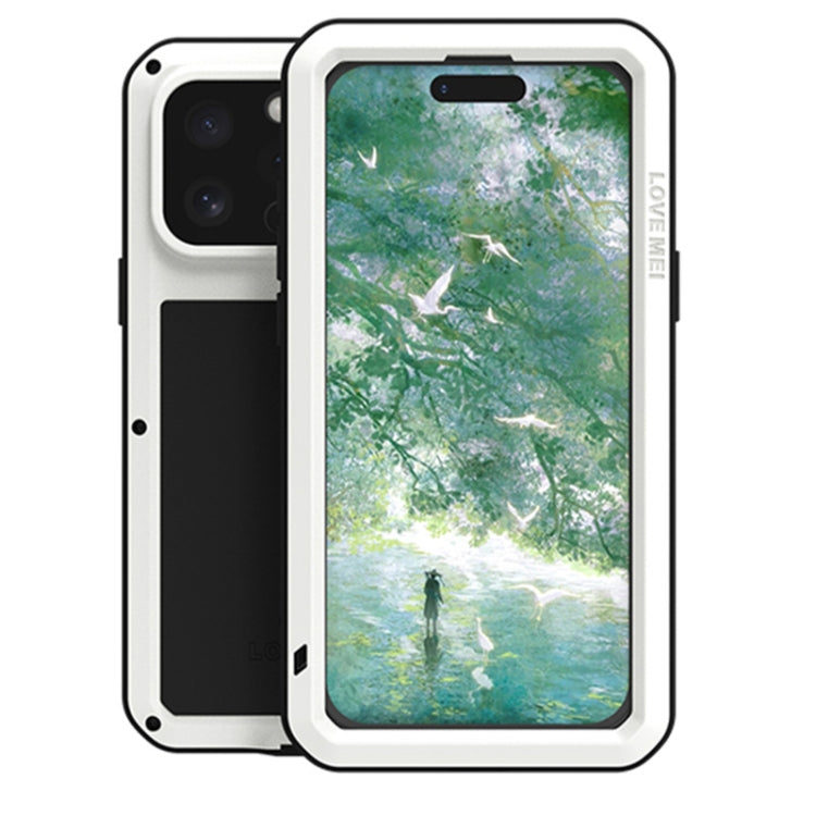 Ốp lưng điện thoại LOVE MEI kim loại chống sốc, chống nước và chống bụi, dành cho iPhone 17 Pro Max, iPhone 17 Pro, iPhone 17, iPhone 16 Pro Max, iPhone 16 Pro, iPhone 16, iPhone 15 Pro Max, iPhone 15 Pro