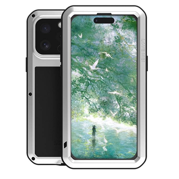 Ốp lưng điện thoại LOVE MEI kim loại chống sốc, chống nước và chống bụi, dành cho iPhone 17 Pro Max, iPhone 17 Pro, iPhone 17, iPhone 16 Pro Max, iPhone 16 Pro, iPhone 16, iPhone 15 Pro Max, iPhone 15 Pro