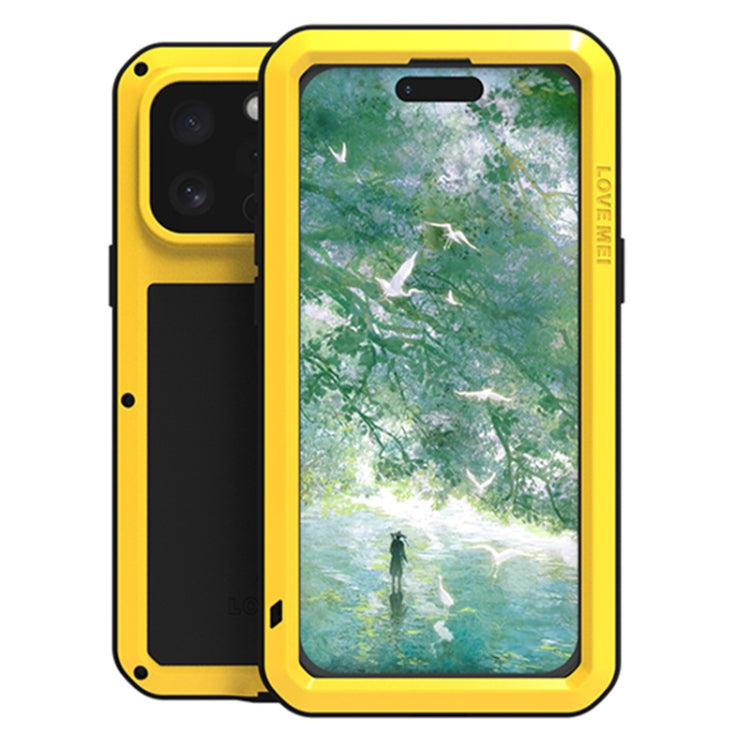 Ốp lưng điện thoại LOVE MEI kim loại chống sốc, chống nước và chống bụi, dành cho iPhone 17 Pro Max, iPhone 17 Pro, iPhone 17, iPhone 16 Pro Max, iPhone 16 Pro, iPhone 16, iPhone 15 Pro Max, iPhone 15 Pro