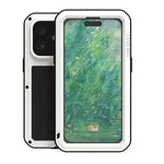 Ốp lưng điện thoại LOVE MEI kim loại chống sốc, chống nước và chống bụi, dành cho iPhone 17 Pro Max, iPhone 17 Pro, iPhone 17, iPhone 16 Pro Max, iPhone 16 Pro, iPhone 16, iPhone 15 Pro Max, iPhone 15 Pro
