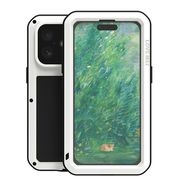 Ốp lưng điện thoại LOVE MEI kim loại chống sốc, chống nước và chống bụi, dành cho iPhone 17 Pro Max, iPhone 17 Pro, iPhone 17, iPhone 16 Pro Max, iPhone 16 Pro, iPhone 16, iPhone 15 Pro Max, iPhone 15 Pro