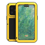 Ốp lưng điện thoại LOVE MEI kim loại chống sốc, chống nước và chống bụi, dành cho iPhone 17 Pro Max, iPhone 17 Pro, iPhone 17, iPhone 16 Pro Max, iPhone 16 Pro, iPhone 16, iPhone 15 Pro Max, iPhone 15 Pro