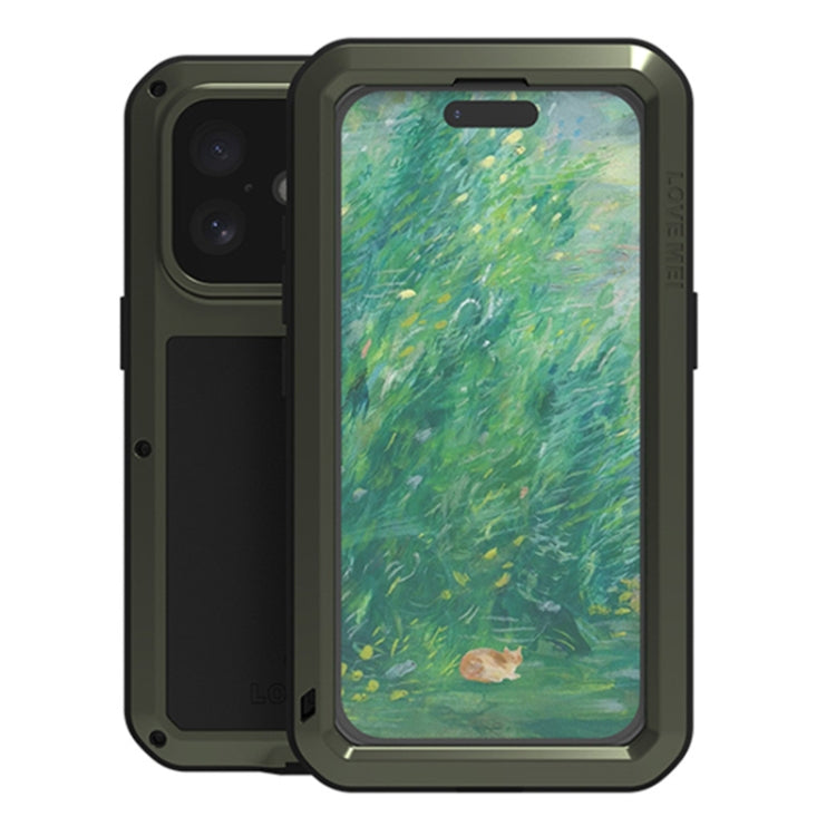 Ốp lưng điện thoại LOVE MEI kim loại chống sốc, chống nước và chống bụi, dành cho iPhone 17 Pro Max, iPhone 17 Pro, iPhone 17, iPhone 16 Pro Max, iPhone 16 Pro, iPhone 16, iPhone 15 Pro Max, iPhone 15 Pro