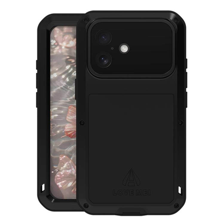 Ốp lưng điện thoại LOVE MEI kim loại chống sốc, chống nước và chống bụi, dành cho iPhone 17 Pro Max, iPhone 17 Pro, iPhone 17, iPhone 16 Pro Max, iPhone 16 Pro, iPhone 16, iPhone 15 Pro Max, iPhone 15 Pro