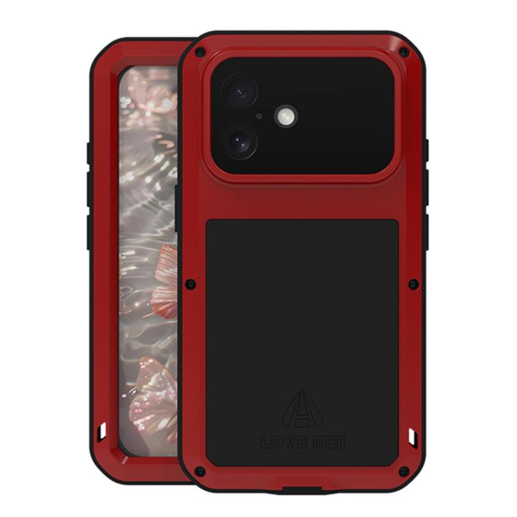 Ốp lưng điện thoại LOVE MEI kim loại chống sốc, chống nước và chống bụi, dành cho iPhone 17 Pro Max, iPhone 17 Pro, iPhone 17, iPhone 16 Pro Max, iPhone 16 Pro, iPhone 16, iPhone 15 Pro Max, iPhone 15 Pro