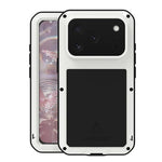 Ốp lưng điện thoại LOVE MEI kim loại chống sốc, chống nước và chống bụi, dành cho iPhone 17 Pro Max, iPhone 17 Pro, iPhone 17, iPhone 16 Pro Max, iPhone 16 Pro, iPhone 16, iPhone 15 Pro Max, iPhone 15 Pro