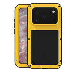 Ốp lưng điện thoại LOVE MEI kim loại chống sốc, chống nước và chống bụi, dành cho iPhone 17 Pro Max, iPhone 17 Pro, iPhone 17, iPhone 16 Pro Max, iPhone 16 Pro, iPhone 16, iPhone 15 Pro Max, iPhone 15 Pro