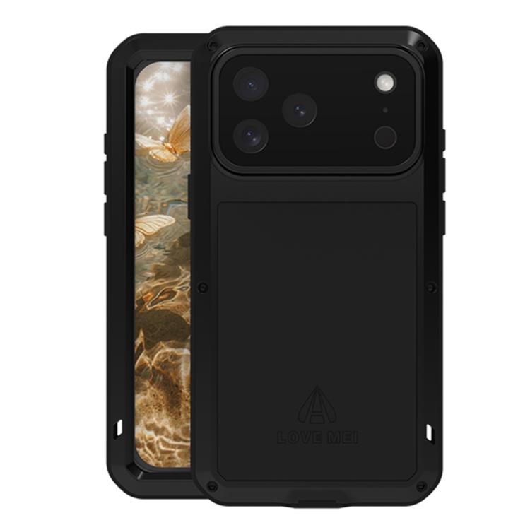 Ốp lưng điện thoại LOVE MEI kim loại chống sốc, chống nước và chống bụi, dành cho iPhone 17 Pro Max, iPhone 17 Pro, iPhone 17, iPhone 16 Pro Max, iPhone 16 Pro, iPhone 16, iPhone 15 Pro Max, iPhone 15 Pro