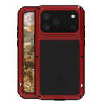 Ốp lưng điện thoại LOVE MEI kim loại chống sốc, chống nước và chống bụi, dành cho iPhone 17 Pro Max, iPhone 17 Pro, iPhone 17, iPhone 16 Pro Max, iPhone 16 Pro, iPhone 16, iPhone 15 Pro Max, iPhone 15 Pro