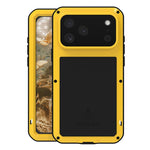 Ốp lưng điện thoại LOVE MEI kim loại chống sốc, chống nước và chống bụi, dành cho iPhone 17 Pro Max, iPhone 17 Pro, iPhone 17, iPhone 16 Pro Max, iPhone 16 Pro, iPhone 16, iPhone 15 Pro Max, iPhone 15 Pro