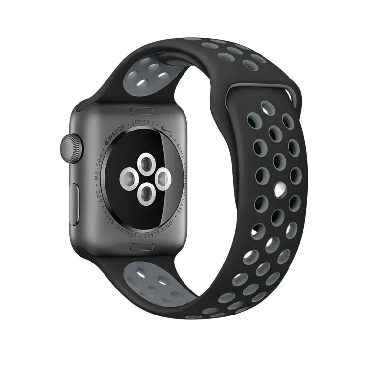 Dây đồng hồ silicone thể thao phiên bản tiêu chuẩn, dành cho Apple Watch Series 7 41mm / 6 & SE & 5 & 4 40mm / 3 & 2 & 1 38mm, dành cho Apple Watch Ultra 49mm / Series 8 & 7 45mm / SE 2 & 6 & SE & 5 & 4 44mm / 3 & 2 & 1 42mm