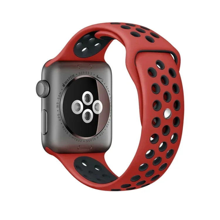 Dây đồng hồ silicone thể thao phiên bản tiêu chuẩn, dành cho Apple Watch Series 7 41mm / 6 & SE & 5 & 4 40mm / 3 & 2 & 1 38mm, dành cho Apple Watch Ultra 49mm / Series 8 & 7 45mm / SE 2 & 6 & SE & 5 & 4 44mm / 3 & 2 & 1 42mm