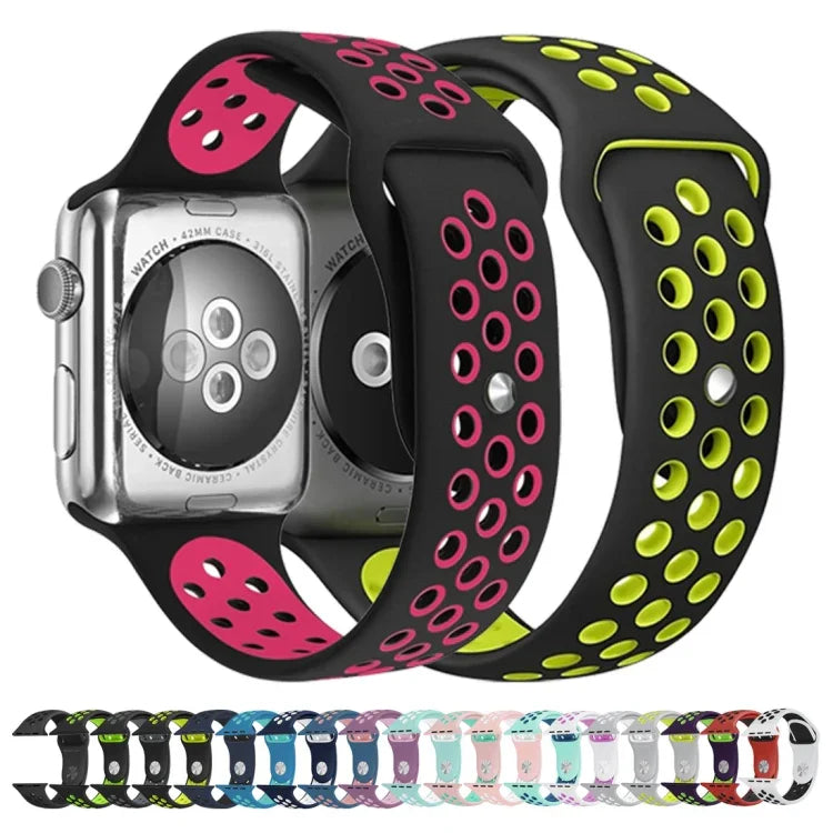 Dây Đeo Đồng Hồ Silicone Thể Thao Phiên Bản Tiêu Chuẩn, Dành Cho Apple Watch Series 8&7 41mm / SE 2&6&SE&5&4 40mm / 3&2&1 38mm