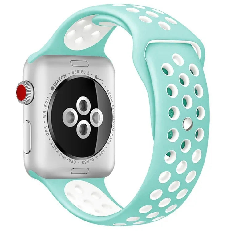 Dây đồng hồ silicone thể thao phiên bản tiêu chuẩn, dành cho Apple Watch Series 7 41mm / 6 & SE & 5 & 4 40mm / 3 & 2 & 1 38mm, dành cho Apple Watch Ultra 49mm / Series 8 & 7 45mm / SE 2 & 6 & SE & 5 & 4 44mm / 3 & 2 & 1 42mm
