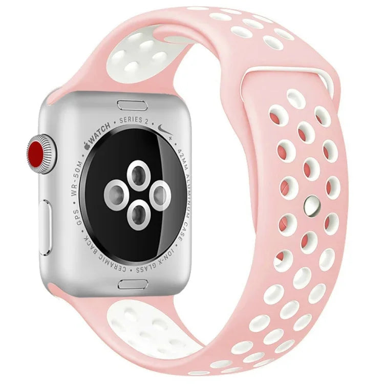 Dây đồng hồ silicone thể thao phiên bản tiêu chuẩn, dành cho Apple Watch Series 7 41mm / 6 & SE & 5 & 4 40mm / 3 & 2 & 1 38mm, dành cho Apple Watch Ultra 49mm / Series 8 & 7 45mm / SE 2 & 6 & SE & 5 & 4 44mm / 3 & 2 & 1 42mm