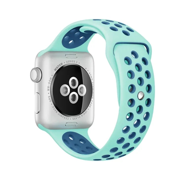 Dây đồng hồ silicone thể thao phiên bản tiêu chuẩn, dành cho Apple Watch Series 7 41mm / 6 & SE & 5 & 4 40mm / 3 & 2 & 1 38mm, dành cho Apple Watch Ultra 49mm / Series 8 & 7 45mm / SE 2 & 6 & SE & 5 & 4 44mm / 3 & 2 & 1 42mm