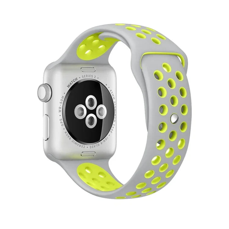 Dây đồng hồ silicone thể thao phiên bản tiêu chuẩn, dành cho Apple Watch Series 7 41mm / 6 & SE & 5 & 4 40mm / 3 & 2 & 1 38mm, dành cho Apple Watch Ultra 49mm / Series 8 & 7 45mm / SE 2 & 6 & SE & 5 & 4 44mm / 3 & 2 & 1 42mm