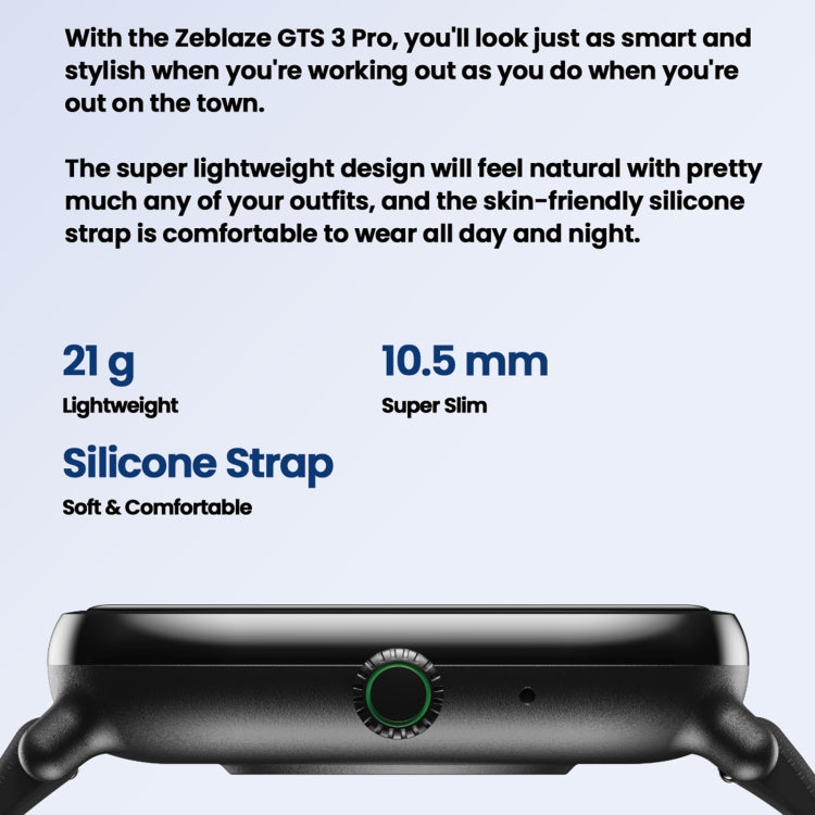 Đồng hồ thông minh thể dục Zeblaze GTS 3 Pro IP68 màn hình HD 1.97 inch