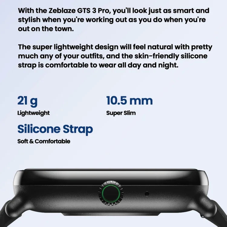 Đồng hồ thông minh thể dục Zeblaze GTS 3 Pro IP68 màn hình HD 1.97 inch