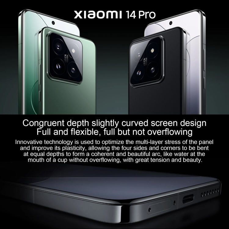 Xiaomi 14 Pro, Màn hình 6.73 inch Xiaomi HyperOS Snapdragon 8 Gen 3 Octa Core 4nm lên đến 3.3GHz, NFC, Mạng: 5G, 16GB+512GB, 16GB+1TB