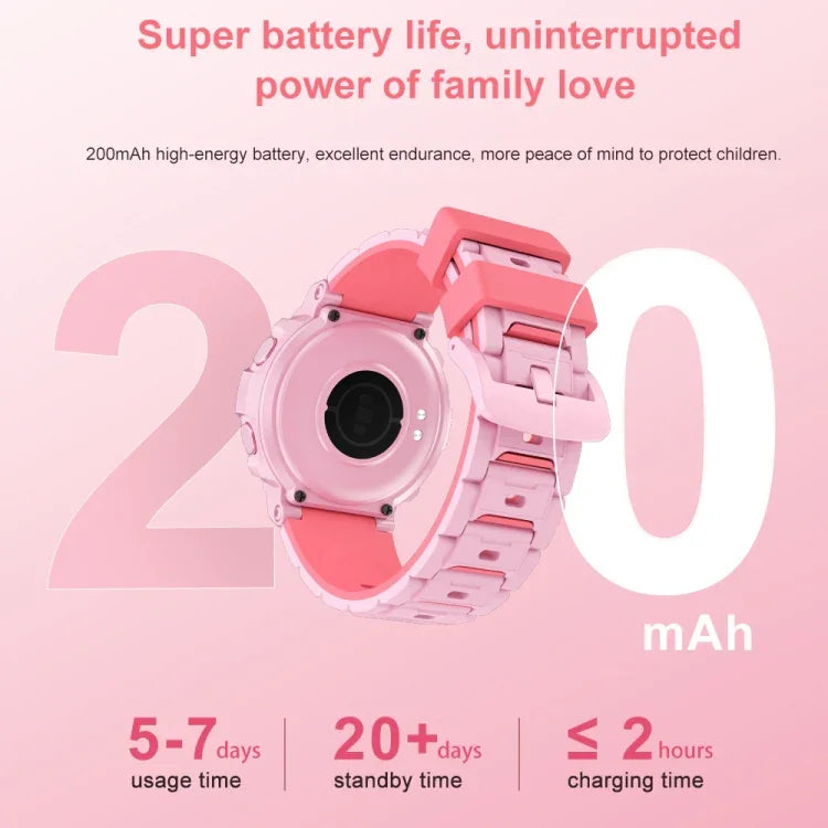 Đồng hồ thông minh trẻ em HT19 màn hình tròn 1.2 inch IP68, hỗ trợ theo dõi giấc ngủ
