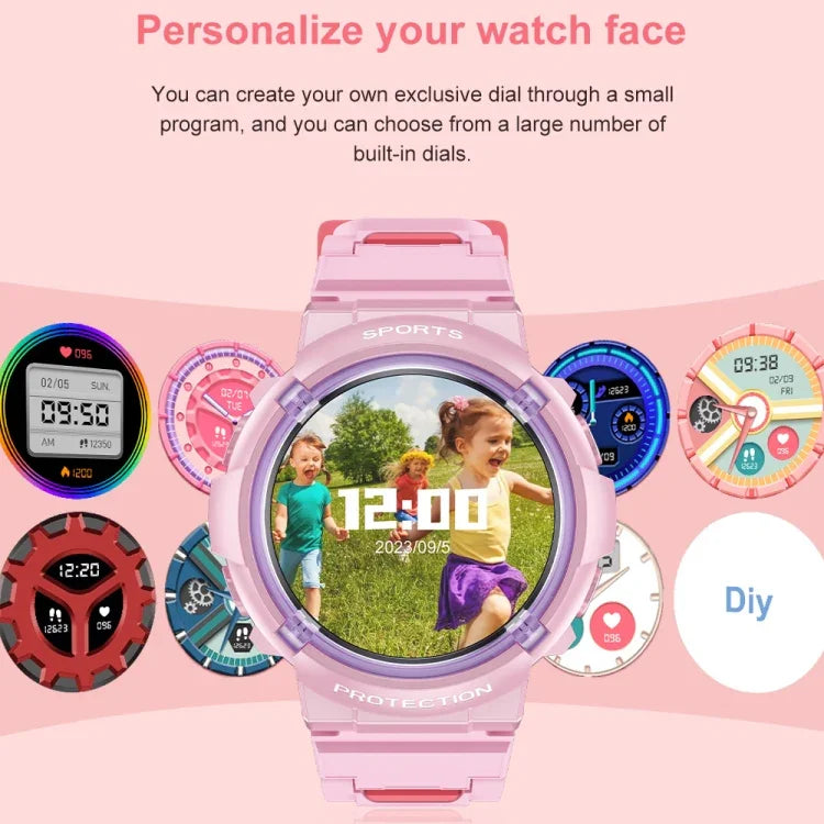 Đồng hồ thông minh trẻ em HT19 màn hình tròn 1.2 inch IP68, hỗ trợ theo dõi giấc ngủ