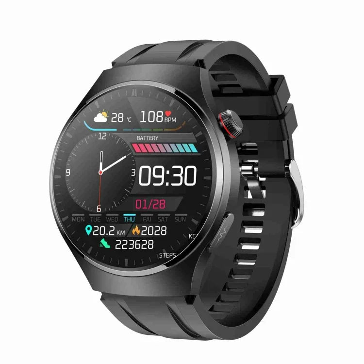 Đồng hồ thông minh gọi MT200 màn hình AMOLED 1.43 inch IP67, hỗ trợ ECG/đo nhiệt độ cơ thể/đo đường huyết