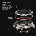 Đồng hồ thông minh AK56 IP67 BT5.1 màn hình 1.43 inch hỗ trợ gọi thoại / theo dõi sức khỏe, dây thép ngọc trai, dây lưới thép