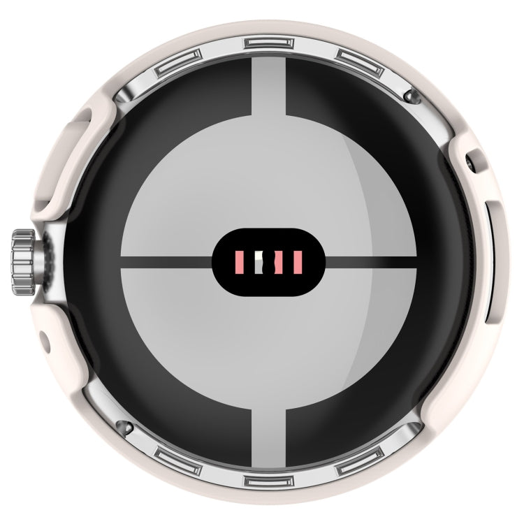 Ốp bảo vệ đồng hồ tích hợp PC + kính cường lực, dành cho Google Pixel Watch 2