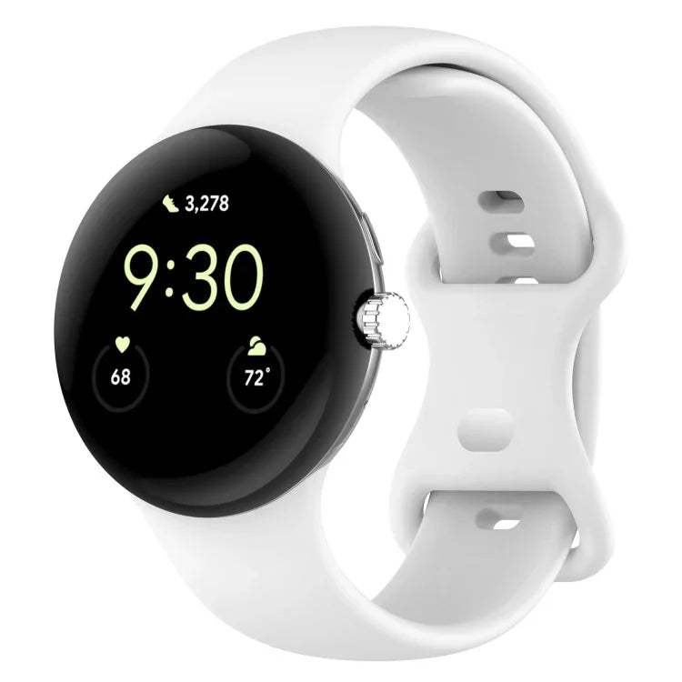 Dây đồng hồ silicone màu trơn cho Google Pixel Watch 4 / 3 / 2 / 1 41mm, Size S, Size L