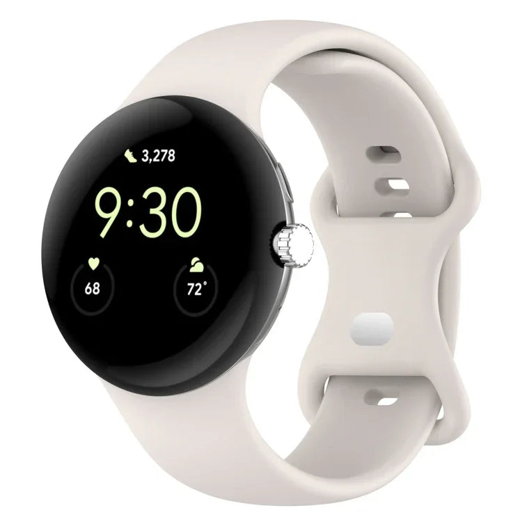 Dây đồng hồ silicone màu trơn cho Google Pixel Watch 4 / 3 / 2 / 1 41mm, Size S, Size L