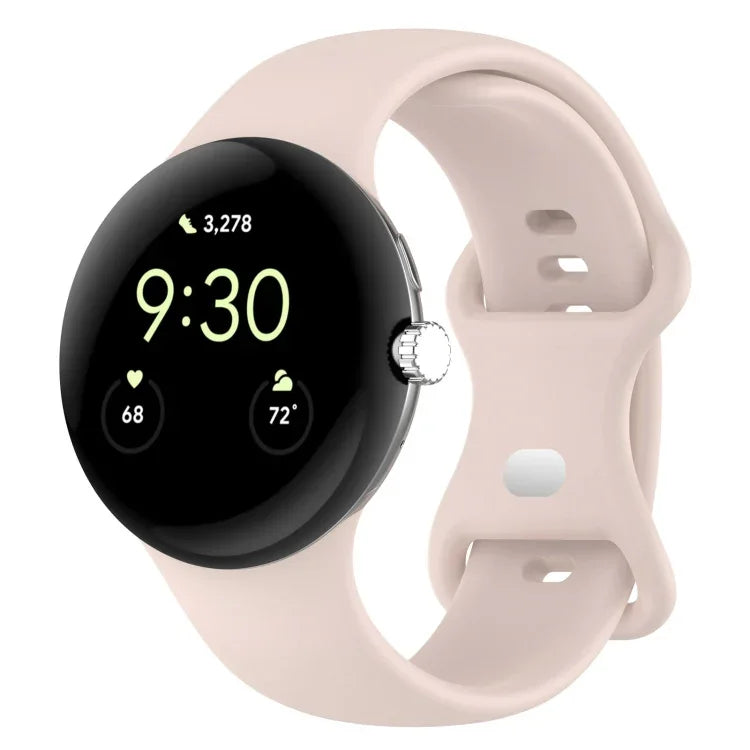 Dây đồng hồ silicone màu trơn cho Google Pixel Watch 4 / 3 / 2 / 1 41mm, Size S, Size L