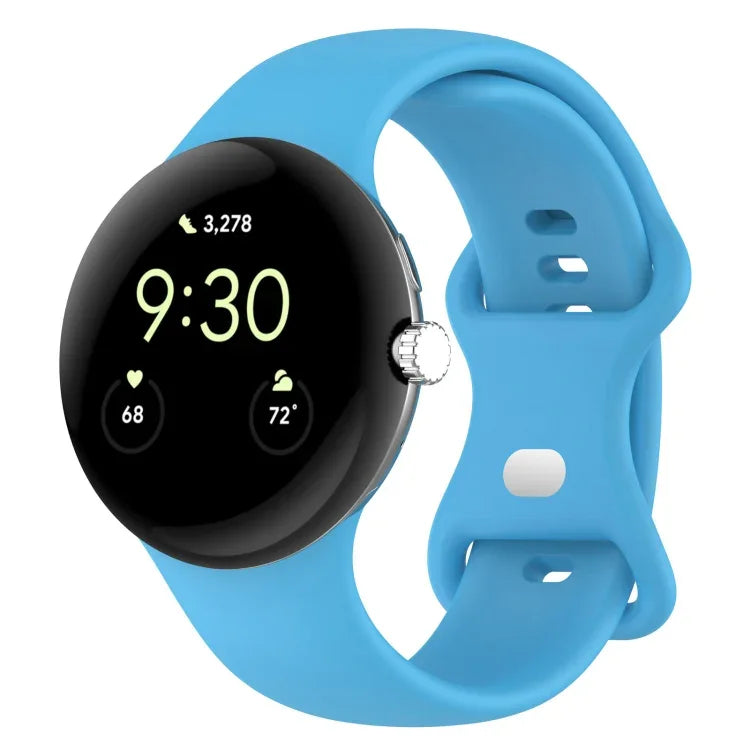 Dây đồng hồ silicone màu trơn cho Google Pixel Watch 4 / 3 / 2 / 1 41mm, Size S, Size L