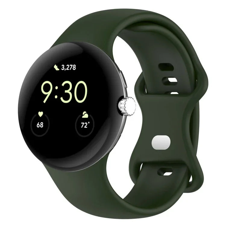 Dây đồng hồ silicone màu trơn cho Google Pixel Watch 4 / 3 / 2 / 1 41mm, Size S, Size L