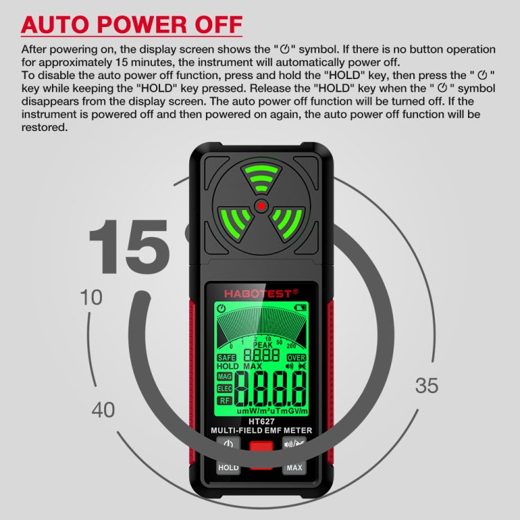 Máy đo bức xạ điện từ HABOTEST HT627, HT627