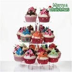 Giá đỡ cupcake acrylic tròn 3 tầng YX062, YX062