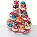 Giá đỡ cupcake acrylic tròn 3 tầng YX062, YX062