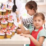 Giá đỡ cupcake acrylic tròn 3 tầng YX062, YX062