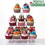 Giá đỡ cupcake acrylic vuông 3 tầng YX063, YX063