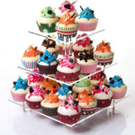 Giá đỡ cupcake acrylic vuông 3 tầng YX063, YX063