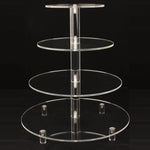 YX064 4 Tier Acrylic Circular Cupcake Stand, YX064